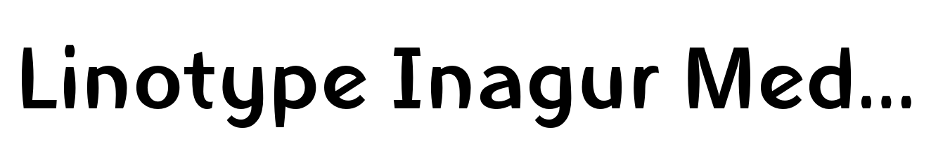 Linotype Inagur Medium
